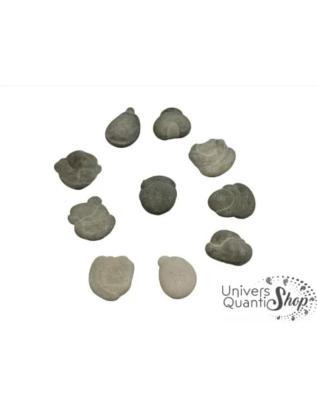 pierres des fées du canada brutes sélection sur fond blanc