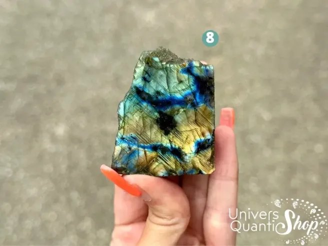 labradorite brute, pierre du thérapeute protège contre les énergies nocives, numéro 8