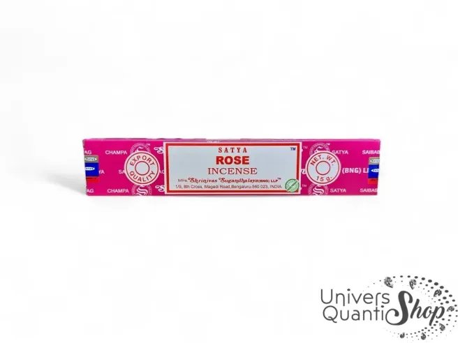 encens satya rose boite d'encens sur fond blanc