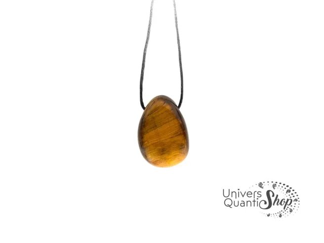 Pendentif Oeil de tigre - Pierre de protection - Qualité A