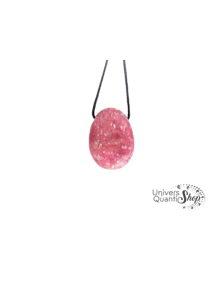 Pendentif Thulite rose - Vertus - Symbole d'amour et de passion - Lithothérapie