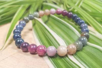 bracelet en pierres naturelles perles - lithothérapie