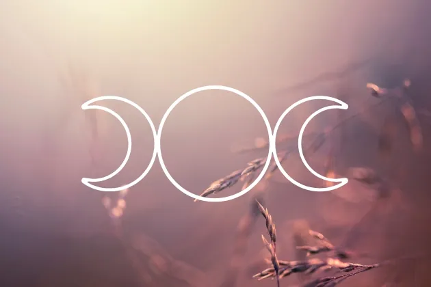 triple déesse symbole wicca