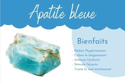 apatite vertus, apatite bleu bracelet les bienfaits 