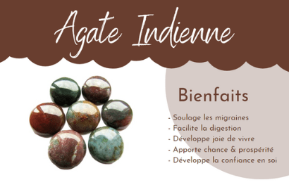 agate indienne les bienfaits en lithotherapie