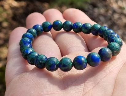 acheter ce bracelet en azurite malachite naturelle de 8mm