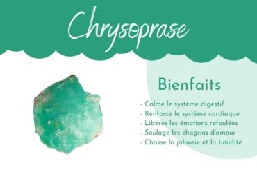 chrysoprase signification, les bienfaits en lithothérapie