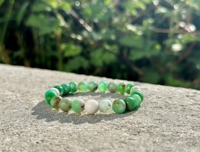 chrysoprase prix, chrysoprase pierre en forme de bracelet