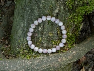 kunzite pierre rose naturelle bracelet signification