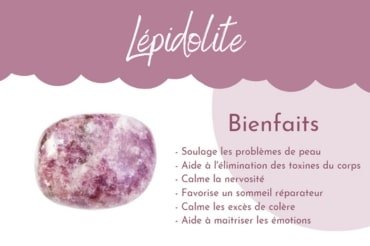 lépidolite propriétés magiques, lepidolite lithothérapie