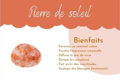 bracelet pierre de soleil vertus en lithothérapie